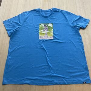 Adidas Mens T-Shirt Big Boost Rocket Graphic Tee Pulse Blue 4XL HK6760 Brand New